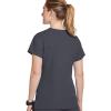 imageJockey Womens Scrubs True Fit Crossover VNeck Scrub TopCharcoal Grey