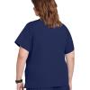 imageJockey Womens Scrubs True Fit Crossover VNeck Scrub TopNew Navy