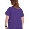 imageJockey Womens Scrubs True Fit Crossover VNeck Scrub TopPurple