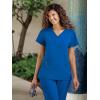 imageJockey Womens Scrubs True Fit Crossover VNeck Scrub TopRoyal