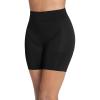 imageJockey Womens Shapewear Skimmies Seamfree Tummy Smoothing MidWaist MidThigh ShortBlack