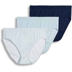 imageJockey Womens Elance Breathe French Cut  3 PackFlowing FineFrothy BlueNavy