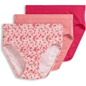 imageJockey Womens Elance Breathe French Cut  3 PackSorbetChevron DotBerry