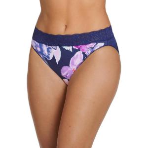 imageJockey Womens Underwear No Panty Line Promise Tactel Lace BikiniFirst Bloom Purple