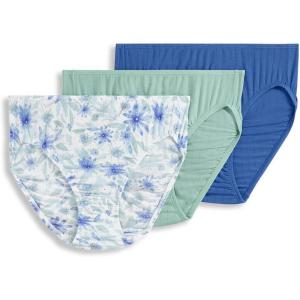 imageJockey Womens Underwear Supersoft Breathe French Cut  3 PackBlack Eyed SusanTrue BlueCeladon Zen