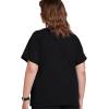 imageJockey Womens Scrubs Comfort Crew Scrub TopBlack