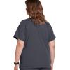 imageJockey Womens Scrubs Comfort Crew Scrub TopCharcoal