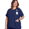 imageJockey Womens Scrubs Comfort Crew Scrub TopNew Navy