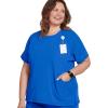 imageJockey Womens Scrubs Comfort Crew Scrub TopRoyal Blue