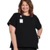 imageJockey Womens Scrubs Henley Scrub TopBlack