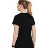 imageJockey Womens Scrubs Henley Scrub TopBlack