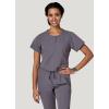 imageJockey Womens Scrubs Henley Scrub TopPewter