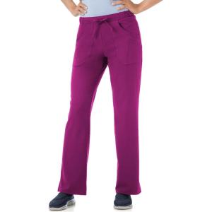 imageJockey Scrubs Classic Womens Extreme Comfy Elastic Waist Drawstring PantPlumberryWine
