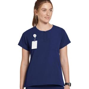 imageJockey Womens Scrubs Henley Scrub TopNew Navy