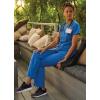 imageJockey 2306 Womens Mock Wrap Scrub Top  Comfort GuaranteedBlue