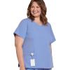 imageJockey 2306 Womens Mock Wrap Scrub Top  Comfort GuaranteedCeil Blue
