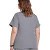 imageJockey 2306 Womens Mock Wrap Scrub Top  Comfort GuaranteedPewter