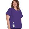 imageJockey 2306 Womens Mock Wrap Scrub Top  Comfort GuaranteedPurple
