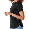 imageJockey Womens Activewear EVERACTIVE Short Sleeve Crew Neck TeeBlack