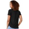 imageJockey Womens Activewear EVERACTIVE Short Sleeve Crew Neck TeeBlack