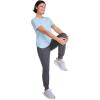 imageJockey Womens Activewear EVERACTIVE Short Sleeve Crew Neck TeeEcho Blue Heather