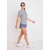 imageJockey Womens Activewear EVERACTIVE Short Sleeve Crew Neck TeeSilver Fox