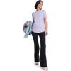 imageJockey Womens Activewear EVERACTIVE Short Sleeve Crew Neck TeeViolet Veil
