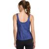 imageJockey Womens EVERACTIVE Tank with Builtin BraContinuous Blue Palm