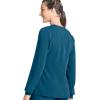imageJockey Womens Scrubs Classic Round Neckline Snap Scrub JacketCaribbean Blue