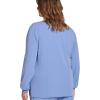 imageJockey Womens Scrubs Classic Round Neckline Snap Scrub JacketCeil Blue