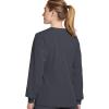 imageJockey Womens Scrubs Classic Round Neckline Snap Scrub JacketCharcoal