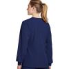imageJockey Womens Scrubs Classic Round Neckline Snap Scrub JacketNew Navy