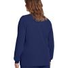 imageJockey Womens Scrubs Classic Round Neckline Snap Scrub JacketNew Navy