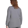 imageJockey Womens Scrubs Classic Round Neckline Snap Scrub JacketPewter