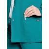 imageJockey Womens Scrubs Classic Round Neckline Snap Scrub JacketTeal