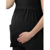 imageJockey Womens Scrubs Empire Waist Maternity Scrub TopBlack