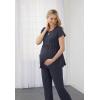 imageJockey Womens Scrubs Empire Waist Maternity Scrub TopCharcoal