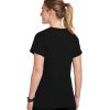imageJockey Womens Womens VNeck Crossover Scrub TopBlack