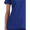 imageJockey Womens Womens VNeck Crossover Scrub TopGalaxy Blue