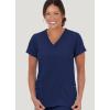imageJockey Womens Womens VNeck Crossover Scrub TopNew Navy