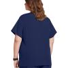imageJockey Womens Womens VNeck Crossover Scrub TopNew Navy