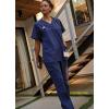imageJockey Womens Womens VNeck Crossover Scrub TopNew Navy