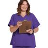 imageJockey Womens Womens VNeck Crossover Scrub TopPurple