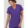 imageJockey Womens Womens VNeck Crossover Scrub TopPurple
