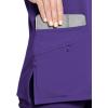 imageJockey Womens Womens VNeck Crossover Scrub TopPurple