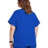 imageJockey Womens Womens VNeck Crossover Scrub TopRoyal Blue