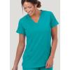 imageJockey Womens Womens VNeck Crossover Scrub TopTeal