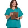 imageJockey Womens Womens VNeck Crossover Scrub TopTeal