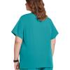 imageJockey Womens Womens VNeck Crossover Scrub TopTeal