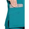 imageJockey Womens Womens VNeck Crossover Scrub TopTeal